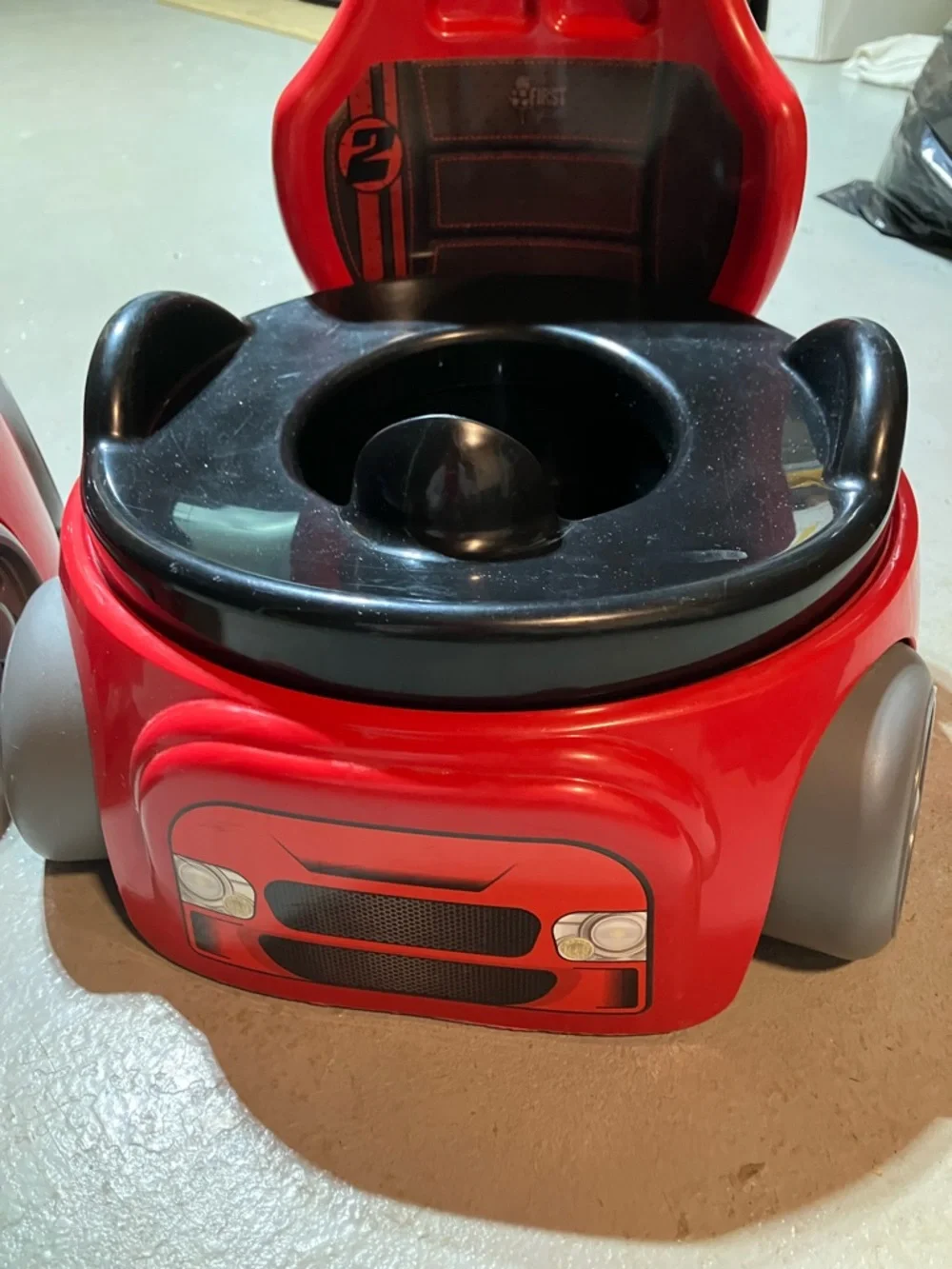 Kids Car-Shaped Potty Training Seat - Red